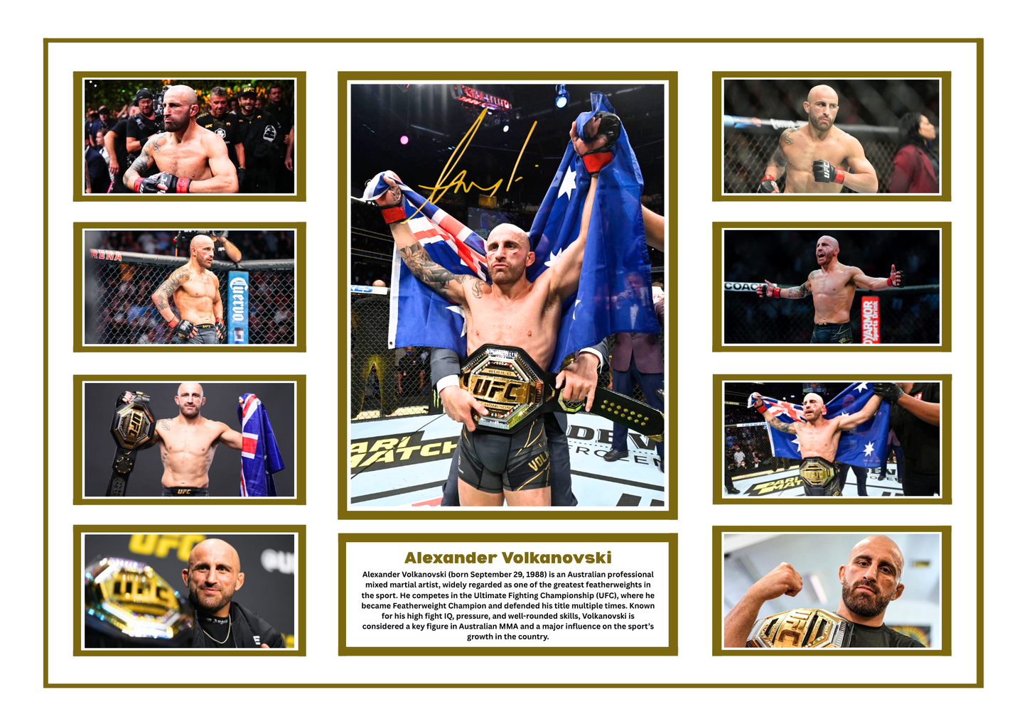 ALEXANDER VOLKANOVSKI SIGNED FRAMED LIMITED EDITION MEMORABILIA