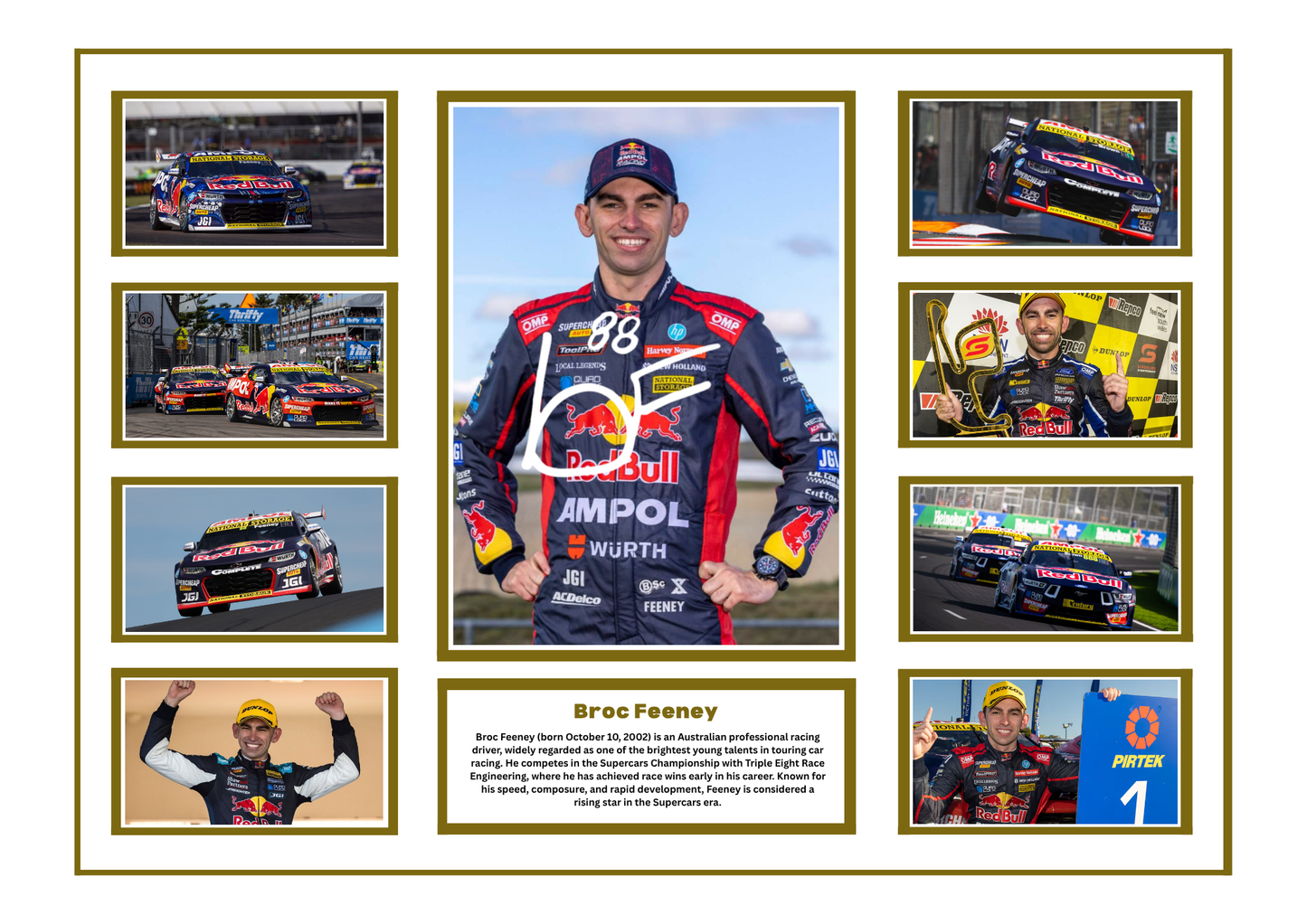 BROC FEENEY SIGNED FRAMED LIMITED EDITION MEMORABILIA