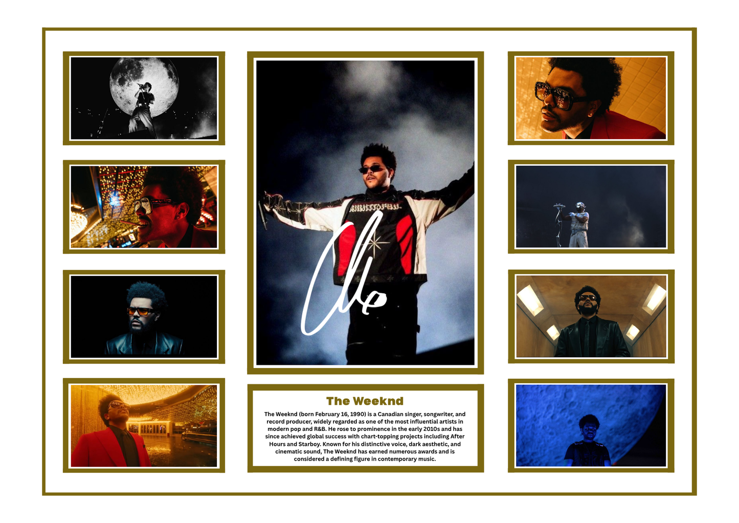 THE WEEKEND SIGNED FRAMED LIMITED EDITION MEMORABILIA