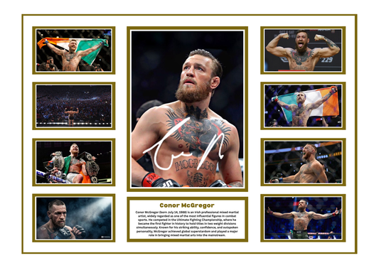 CONOR MCGREGOR SIGNED FRAMED LIMITED EDITION MEMORABILIA
