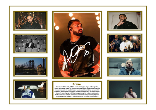 DRAKE SIGNED FRAMED LIMITED EDITION MEMORABILIA