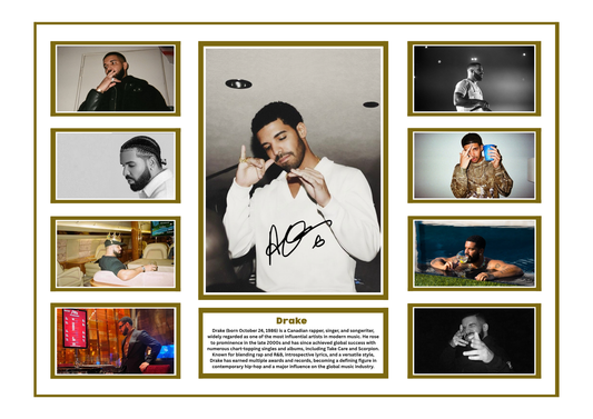 DRAKE SIGNED FRAMED LIMITED EDITION MEMORABILIA