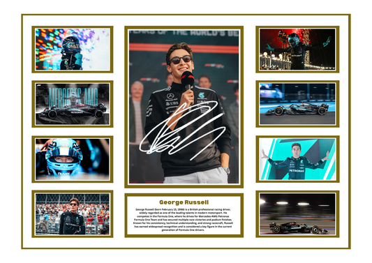 GEORGE RUSSELL SIGNED FRAMED LIMITED EDITION MEMORABILIA