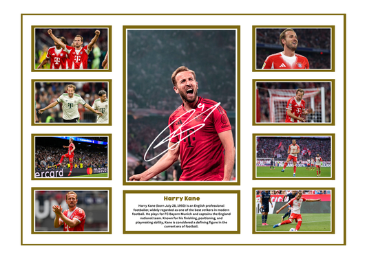 HARRY KANE SIGNED FRAMED LIMITED EDITION MEMORABILIA