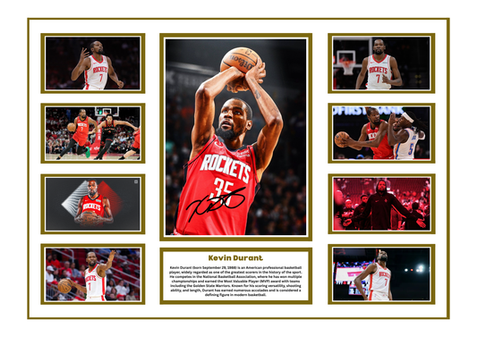 KEVIN DURANT SIGNED FRAMED LIMITED EDITION MEMORABILIA