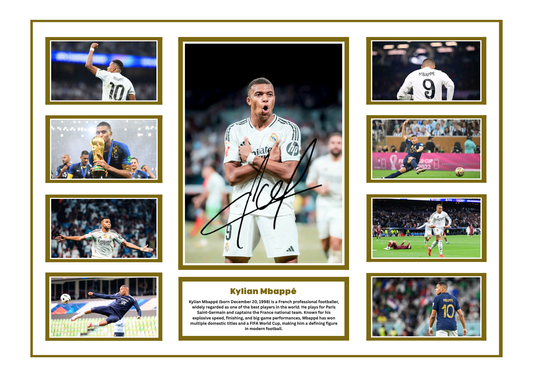KYLIAN MBAPPE SIGNED FRAMED LIMITED EDITION MEMORABILIA