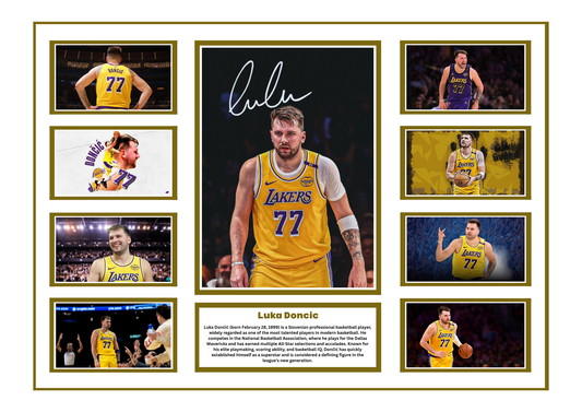LUKA DONCIC SIGNED FRAMED LIMITED EDITION MEMORABILIA